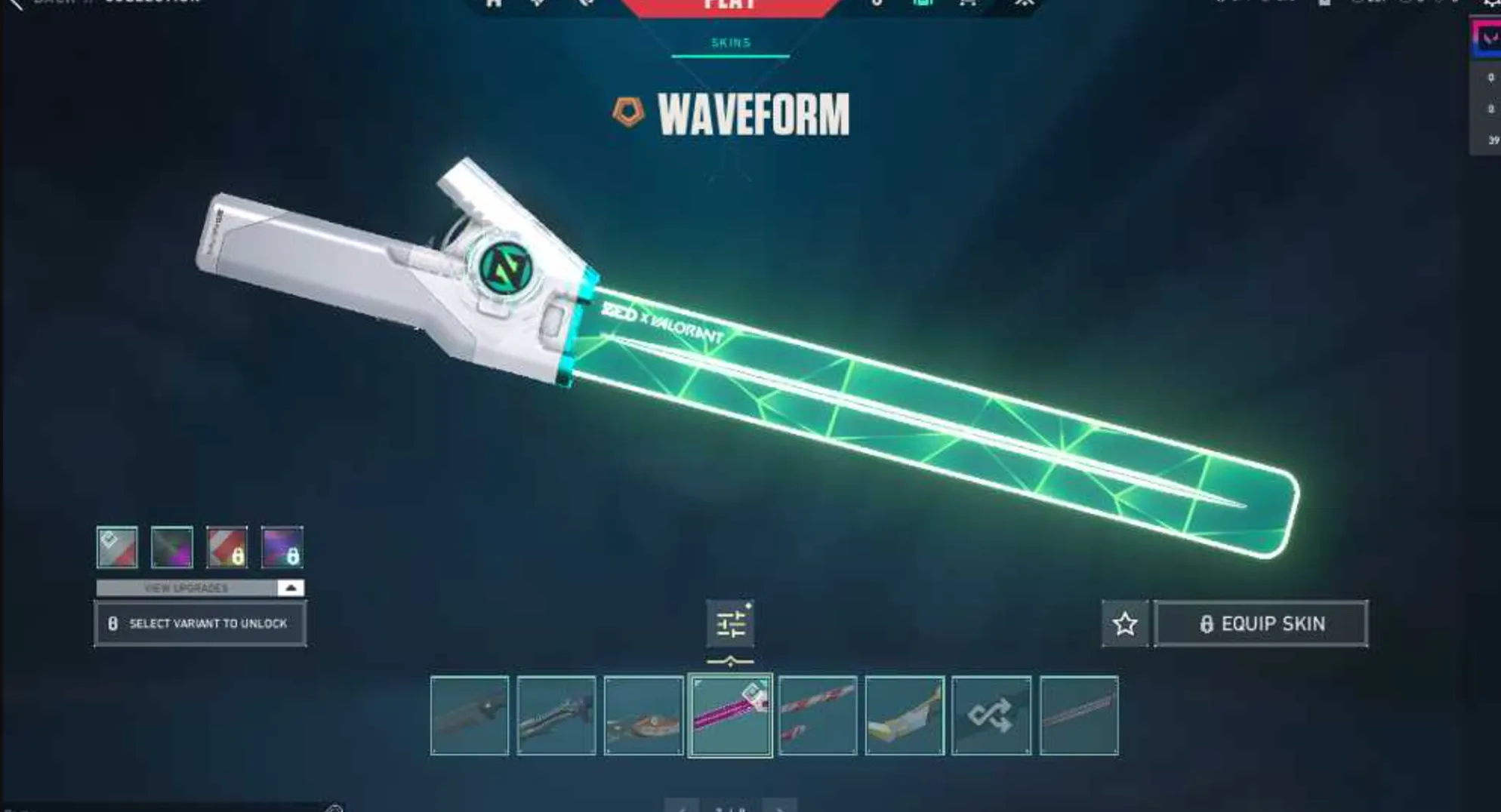 Waveform valorant knife